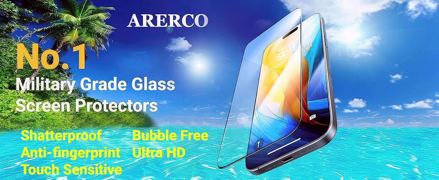 iPhone 16 Tempered Glass Screen Protector