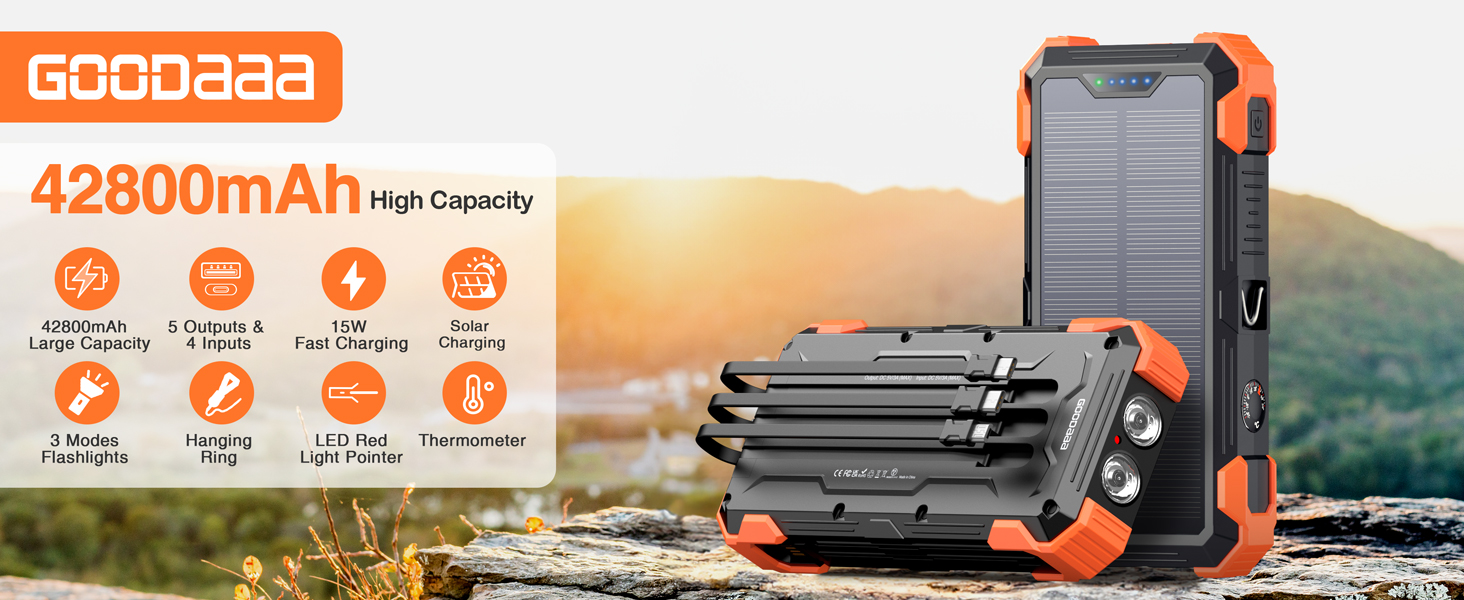 GOODaaa solar power bank w33