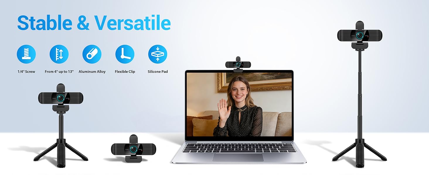 1080P webcam with stand