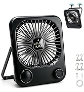 5000mAh Magnetic Cruise Ship Approved Fan,Up to 18H Adjustable Travel Fans with 100-Speed,LED Dis...