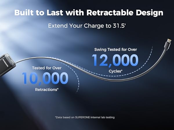 retractable charger usb c