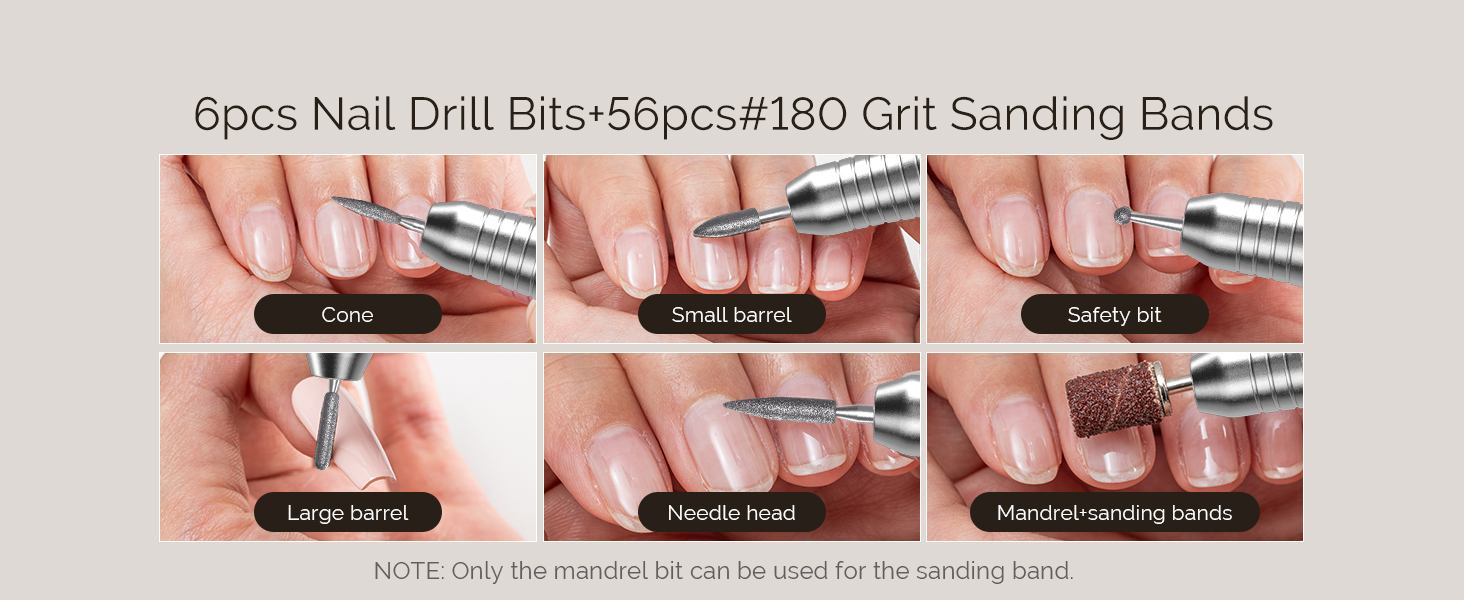 6 nail drill bits