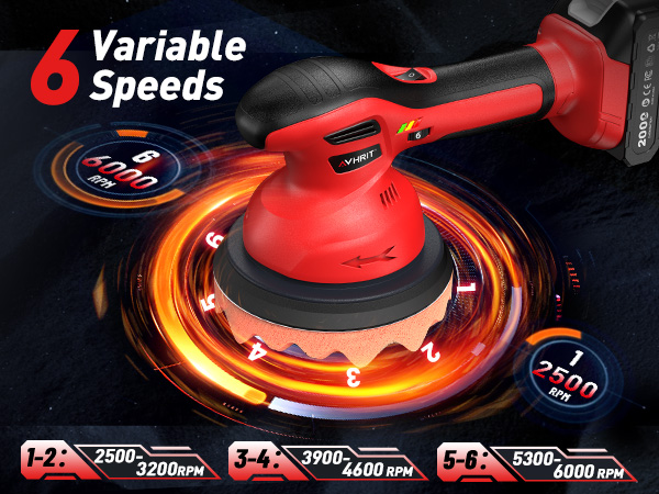 Variable speed buffer