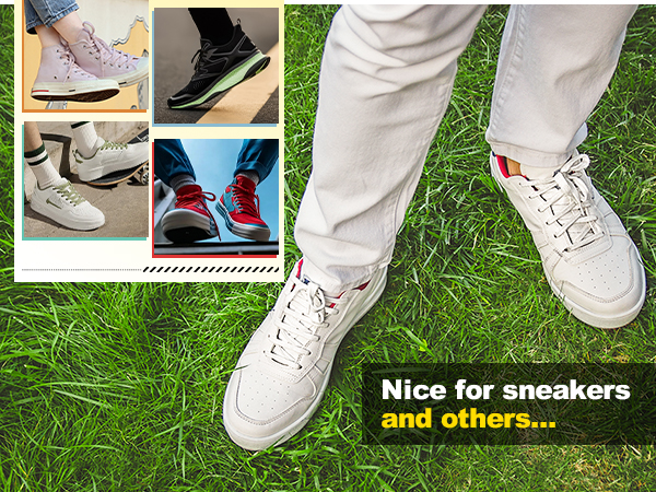 white shoelaces