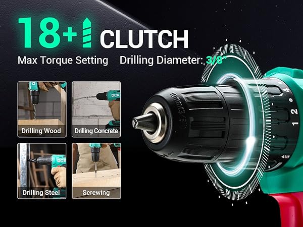 cordless drill with battery and charger mini drill 3/8 chuck