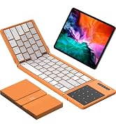 Nillkin Foldable Bluetooth Keyboard with Touchpad &amp; Number Pad, Portable Bluetooth Keyboard with ...