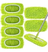 Unoutur Reusable Dry Sweeping Cloths Microfiber Wet Mop Pads Compatible with Swiffer Sweeper Mop ...