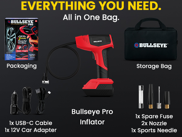 BULLSEYE PRO AIR TIRE INFLATOR