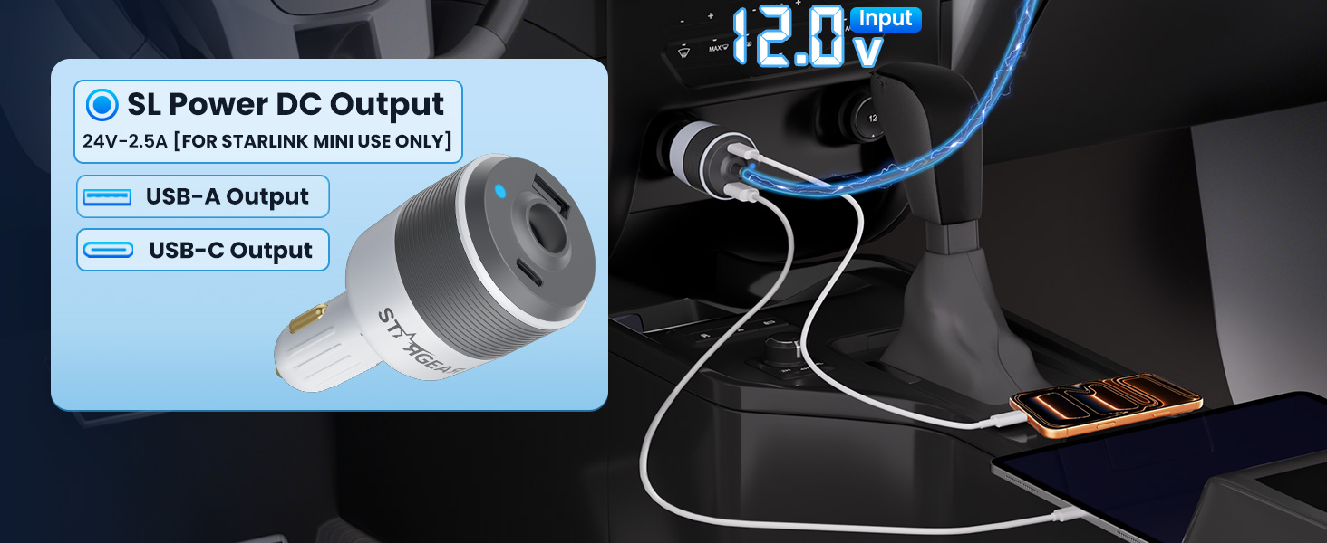 Starlink Mini Car Adapter