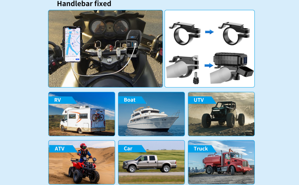 motorcycle cell phone charger