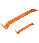 ValueMax 2PCS Flat Pry Bar Set, 7.5” Mini Pry Bar, 15” Heavy Duty Claw Bar | Nail Puller, Wonder ...