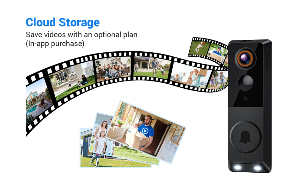 wifi doorbell camera wireless Cloud Storage