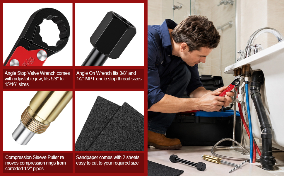 ANGLE STOP WRENCH KIT