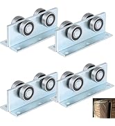 BiJun 4 Wheel Trolley Assembly Roller Strut Channel Trolley Heavy Duty Barn or Shed Sliding Doors...