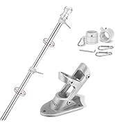 Yeesun Flag Pole,6FT American Flag Pole &amp; Bracket-Suitable for 3 x 5 Flags Holder for House Porch...