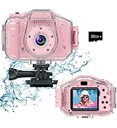 DEKER Kids Camera Waterproof Boys Girls Toys 3-12 Year Old Christmas Birthday Gifts Kids Underwat...