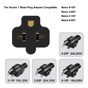 t plug adapter single outlet extender 20 amp adapter plug single cord extender extension cord 20 amp