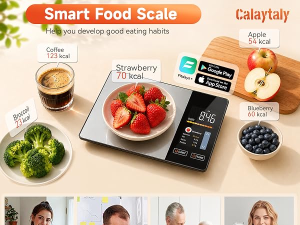 Smart Food Scale with Nutritional Calculator for Kitchen