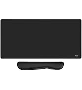 MOSISO Keyboard Mouse Pad Set, Large Gaming Mouse Pad and Keyboard Wrist Rest Set, Ergonomic Non-...