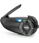 EJEAS Q8 Motorcycle Helmet Bluetooth Intercom, New Mesh 3.0 Group Intercom System with Music Shar...