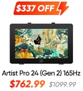 XPPen Artist Pro 24 Gen2 165hz Drawing Tablet with Screen, ?E < 1 Graphic Tablet with Full Lamina...