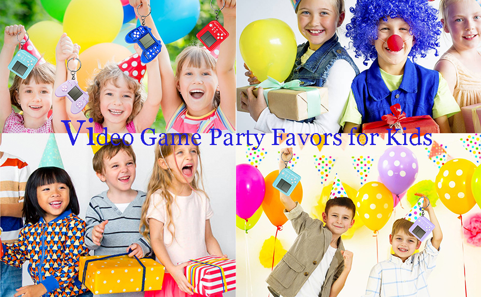 Arcade Video Game Keychain Video Game Party Supplies