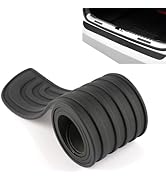 Diamall 1 PC Car Rear Bumper Protector, 41" x3.5" Anti-Scratch Abrasion Rubber Protection Strip f...