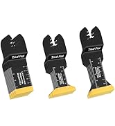 15PCS Titanium Oscillating Multitool Blades, Oscillating Saw Blades Metal Cutting for Nails Wood ...