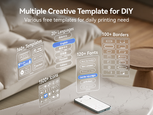 NIIMBOT D110 Upgraded Version Mini Label Maker Machine with Tape