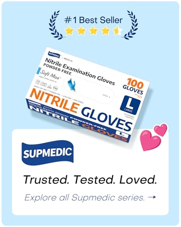 Supmedic is trusted, gloves are tested, and customer loved it medical nitrile gloves