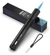 JEVSTU Torch Lighter, Butane Lighter with Fuel Level Window for Candle, Adjustable Fire Jet Torch...