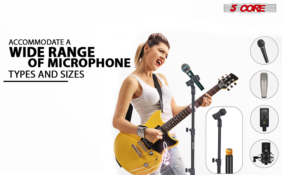 Mic Stand Floor Height Adjustable Universal Heavy Duty Microphone Stands