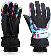 ThxToms Kids Winter Gloves Waterproof Ski Snow Gloves for Boys &amp; Girls Cold Weather Outdoor Sport...