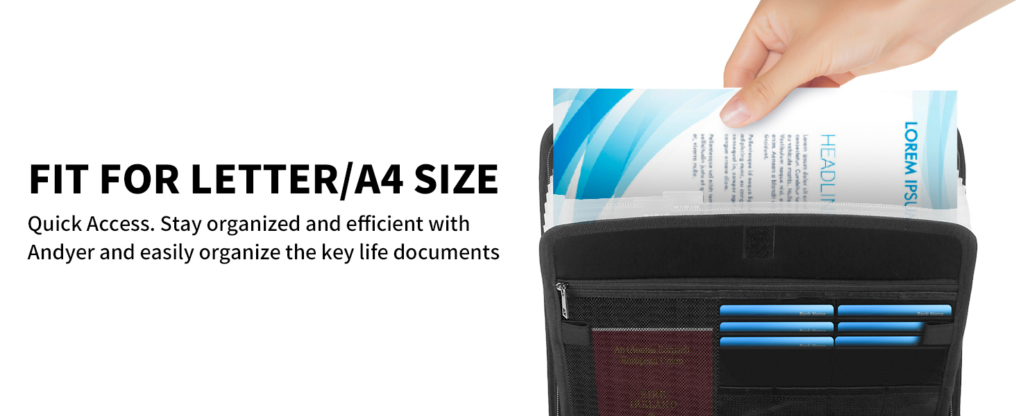 family document organizer binder fireproof accordion file organizer office binder organizer