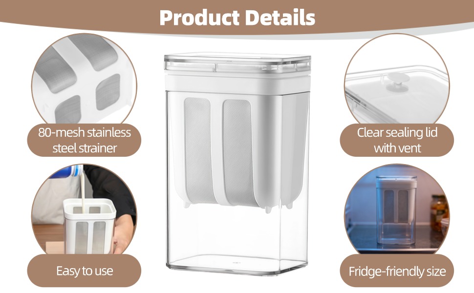 1800 ml Yogurt Strainer