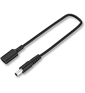 QYD USB C to DC 5.5mm x 2.1mm Adapter Cable, PD 65w 0.98ft Type C Female to Male Cable Compatible...