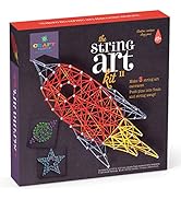 Craft-tastic DIY String Art – Craft Kit for Kids – Everything Included for 3 Fun Arts &amp; Crafts Pr...