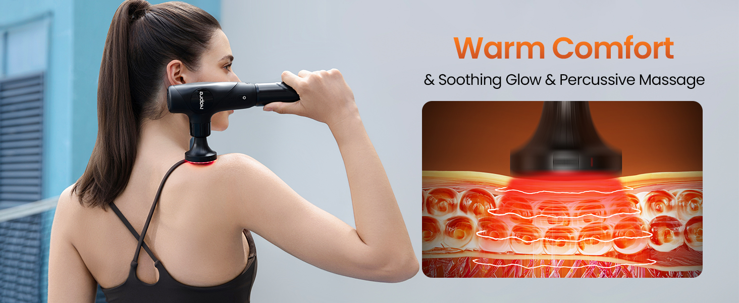massage gun with heat