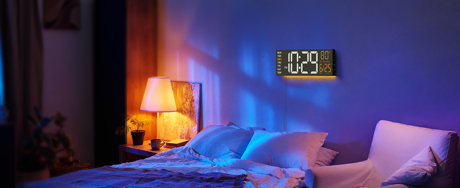 digital wall clock