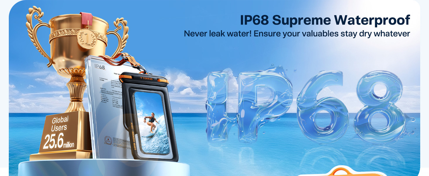 waterproof phone pouch floating