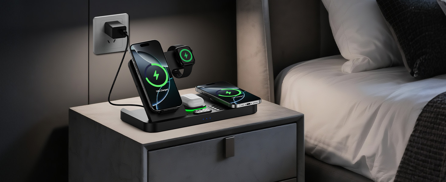 iphone and apple watch charging station