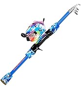 YONGZHI Kids Fishing Rod and Reel Combo,Light Weight Fishing Pole with Spinning Fishing Reel Tack...