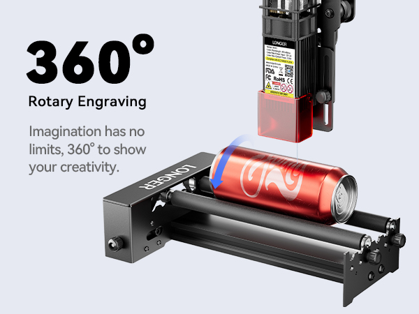 LONGER Laser engraver Rotary Roller