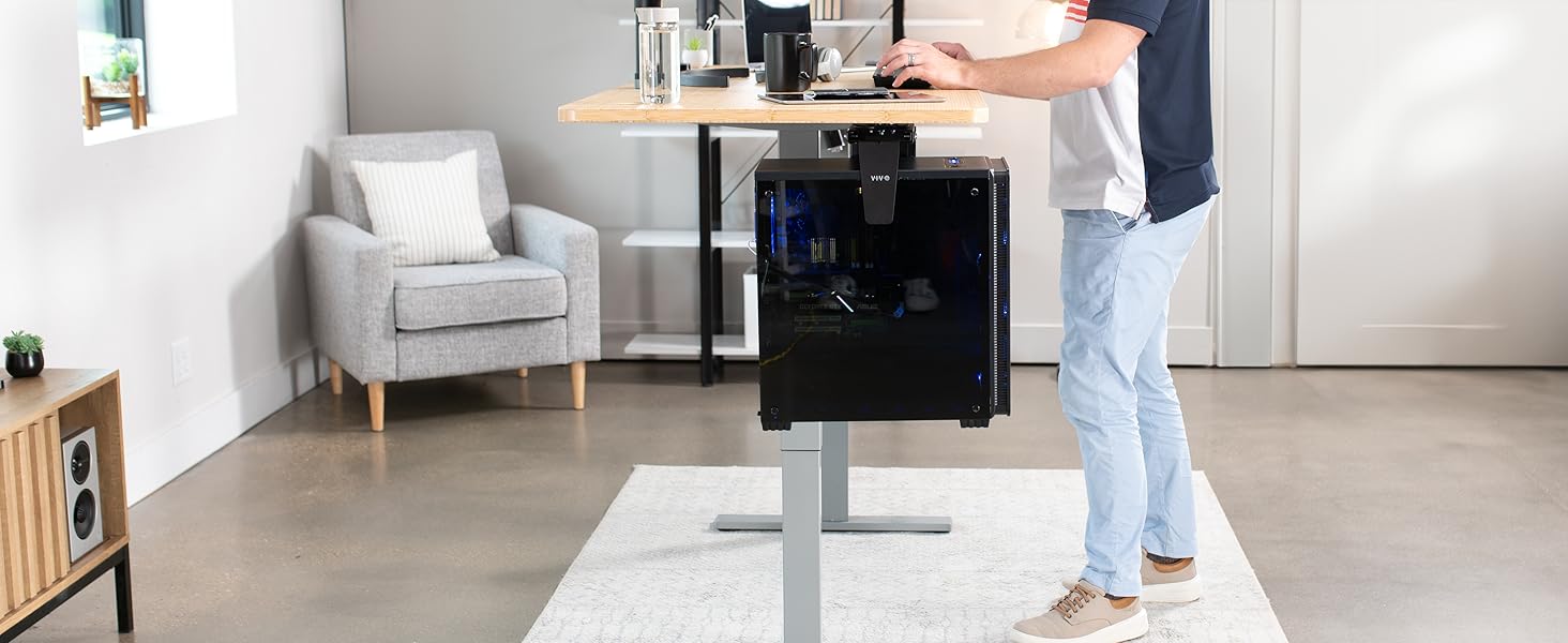 pc mount under desk, adjustable computer holder, cpu wall mount, swivel tower stand, desk pc tray