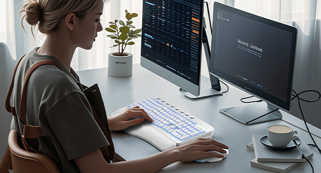 ergo cordless keyboard mouse duo
