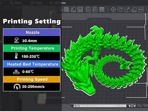 tricolors pla filament,3d printers,rainbow pla,color changing filament