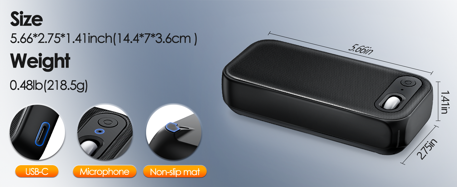 light weight&amp;compact size speaker