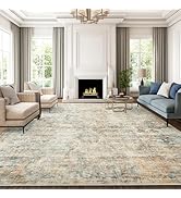 Soalmost Abstract Rug 8x10 Large Living Room Rugs Neutral Modern Washable Area Rugs for Bedroom D...