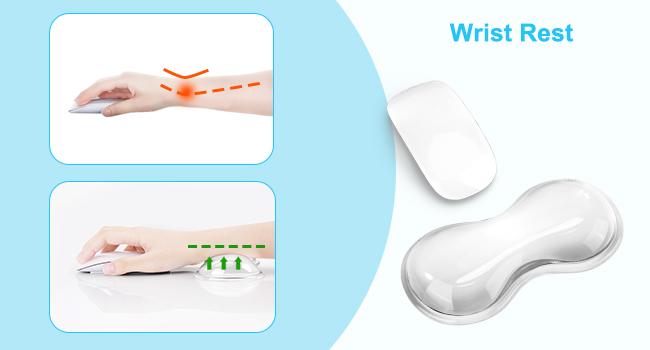 Ergonomic Mouse Pad and Keyboard Wrist Rest