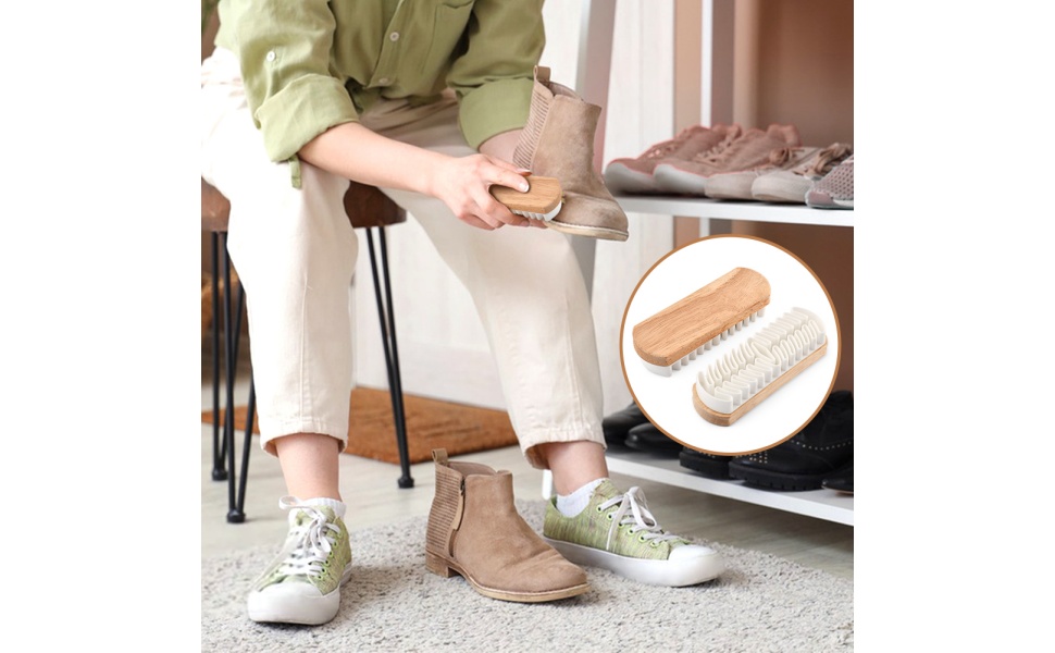 Suede Shoe Brush and Eraser Nubuck Brush